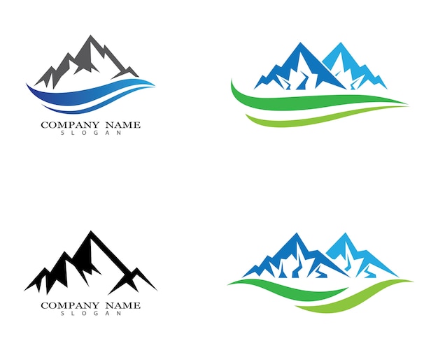 Modelo do logotipo das montanhas