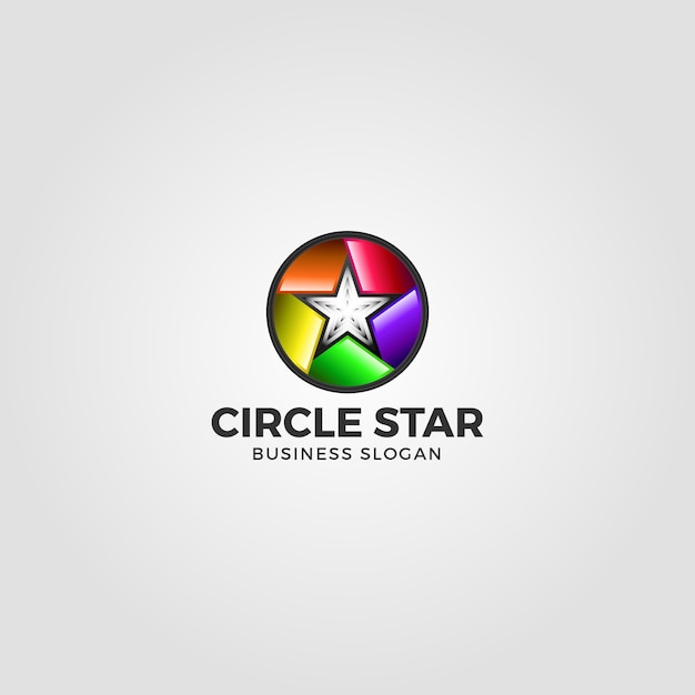 Modelo do logotipo do círculo star