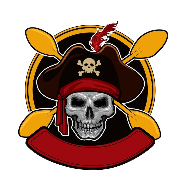 modelo do logotipo do skull kayak