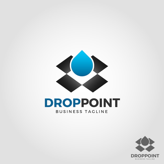 Modelo do logotipo drop point