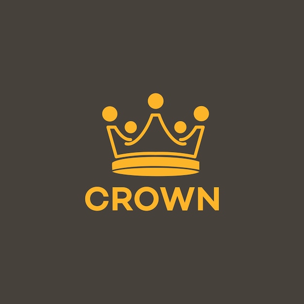 Modelo do vetor do logotipo da crown
