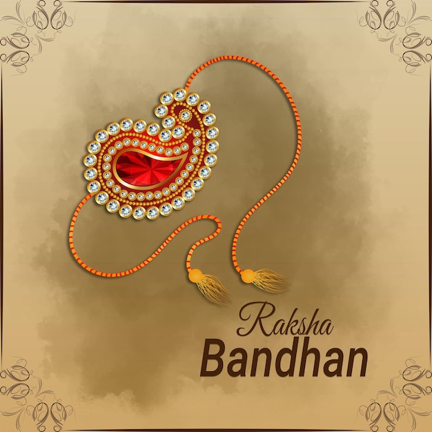 Modelo feliz de raksha bandhan