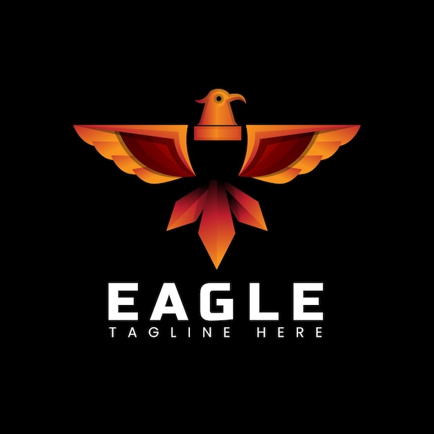 Modelo Gradient Logo Eagle