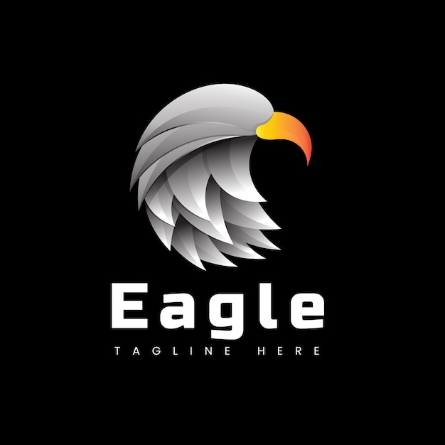 Modelo gradient logo eagle