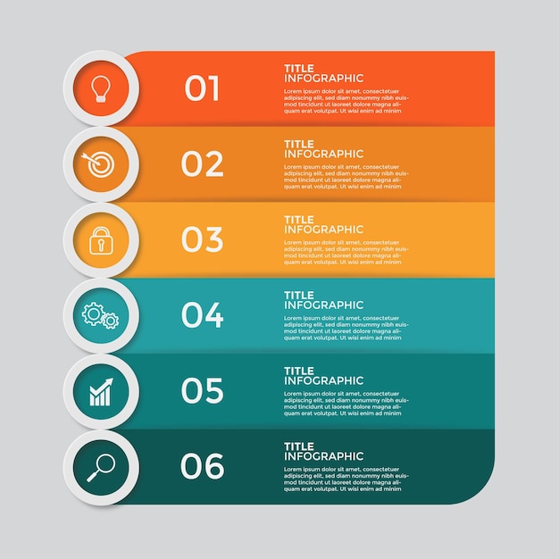 Modelo infográfico simples