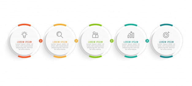 Modelo mínimo de infográficos de negócios. Linha do tempo com 2 etapas, opções e ícones de marketing.