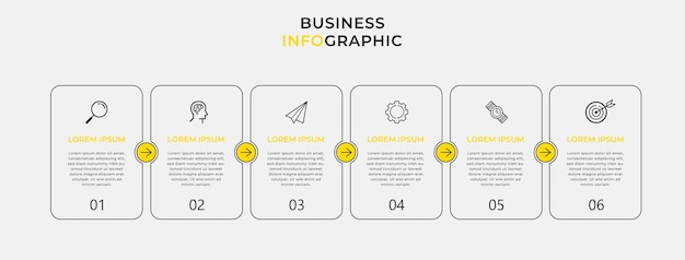 Modelo mínimo de infográficos de negócios