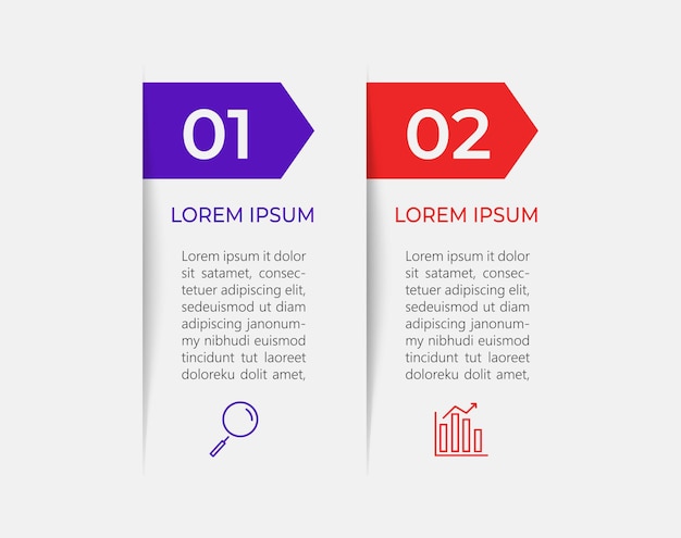 Modelo mínimo de infográficos de negócios