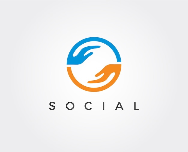 Modelo mínimo de logotipo social