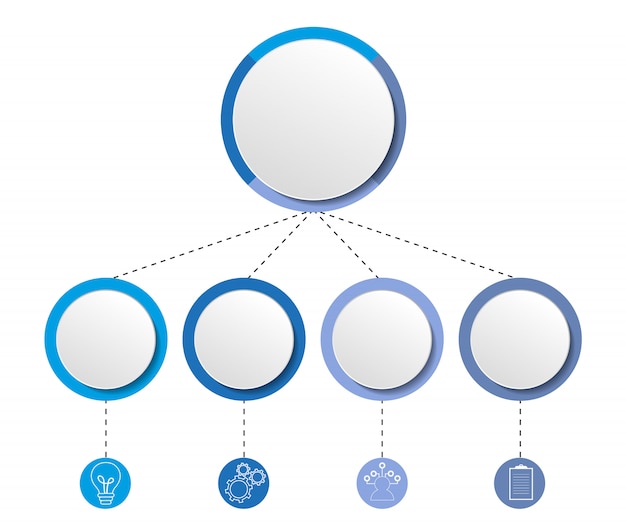 Vetor modelo moderno infográfico