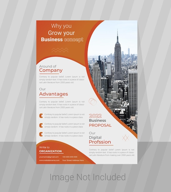 Vetor modelo multiuso de folheto de conferência de negócios corporativos