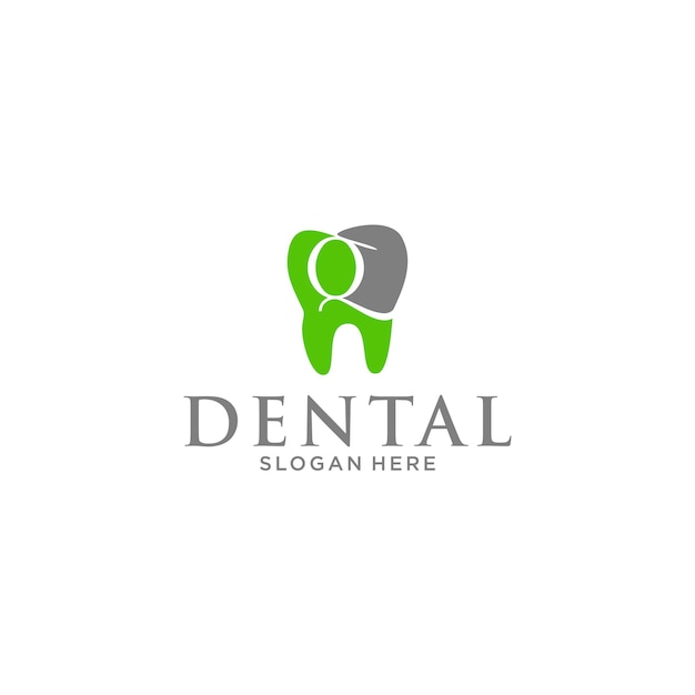 Modelo odontológico com logotipo q