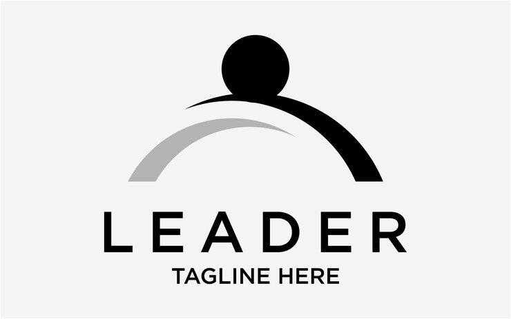 Vetor modelo simples de líder de design de logotipo