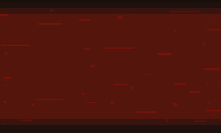 Vetor modelo vermelho como plano de fundo com chuva de pixels como uma tela de carregamento de jogo retrô