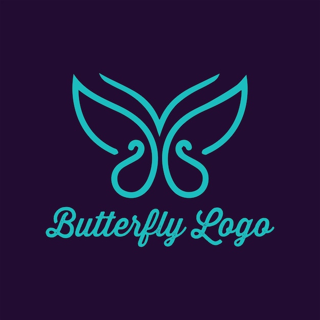 Vetor modelo vetorial de design de logotipo de borboleta logotipo de borbuleta para negócios de beleza e spa