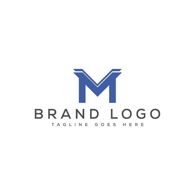 Modelo vetorial de design de logotipo de letra M para a marca