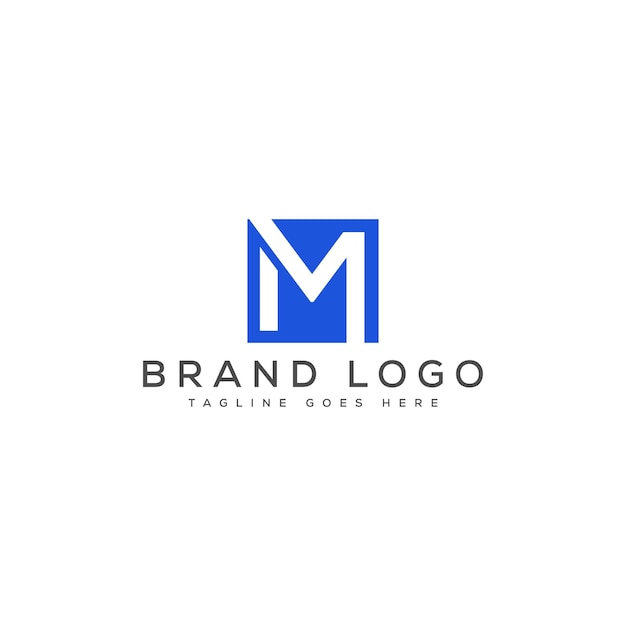 Modelo vetorial de design de logotipo de letra M para a marca