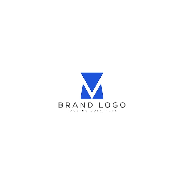 Modelo vetorial de design de logotipo de letra M para a marca