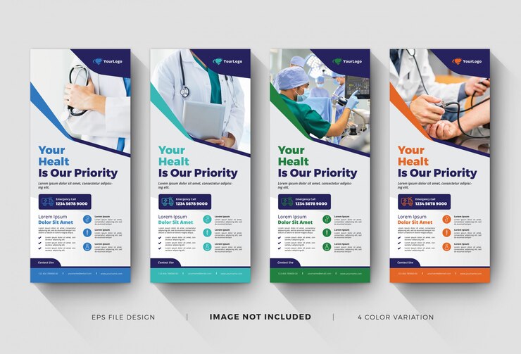 Modelos de Banner Roll Up Médico