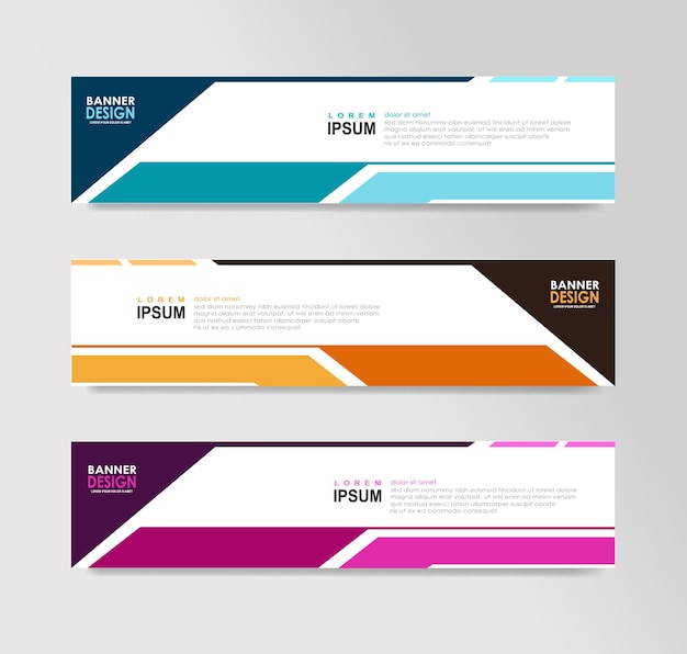 Modelos de cabeçalho de site de banner horizontal da web de anúncios SEO cartão de convite de panfleto Lugar para uma foto