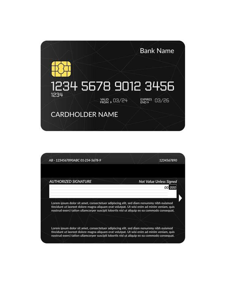Vetor modelos de desenho de cartão de crédito vector de cartões de crédito isolado sobre um fundo branco