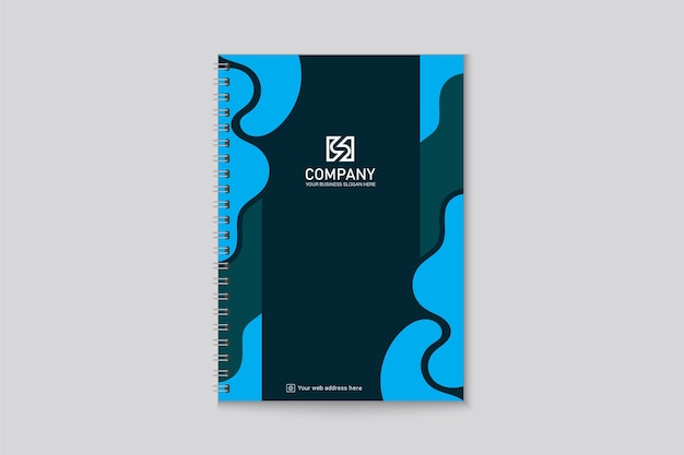 Modelos de design de capa de notebook moderno. layout definido para capas de livros, relatórios, revistas.