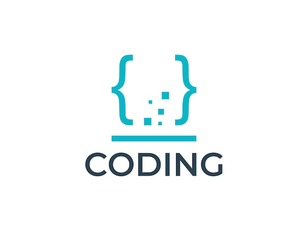 modelos de design de logotipo de dados de código