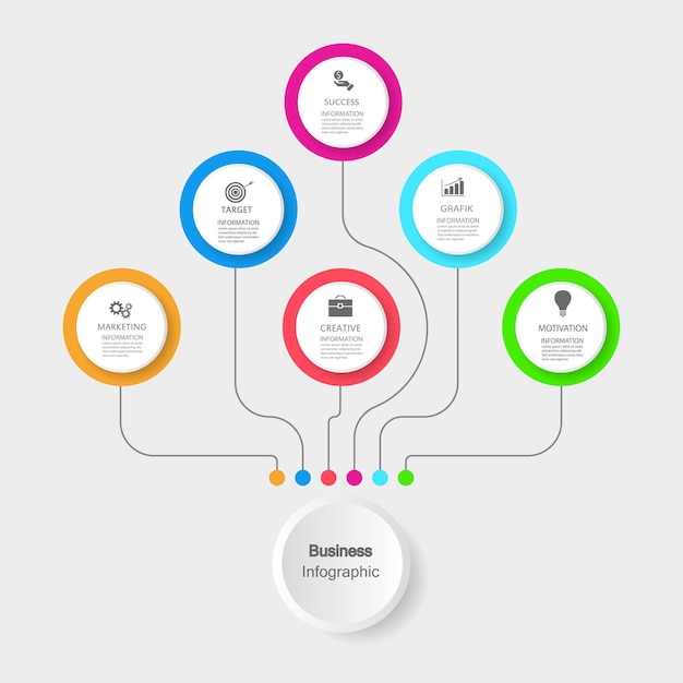 modelos de infografia de negócios