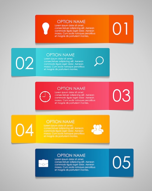 Modelos de infográfico para ilustração de negócios