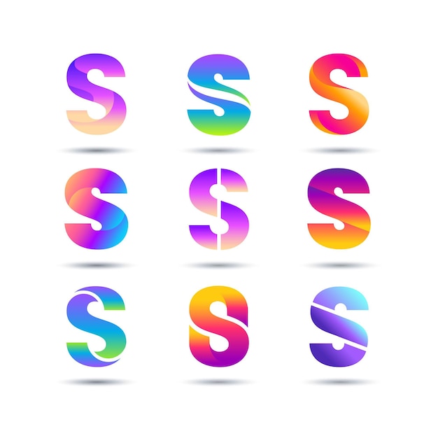 Modelos de logotipo da gradient