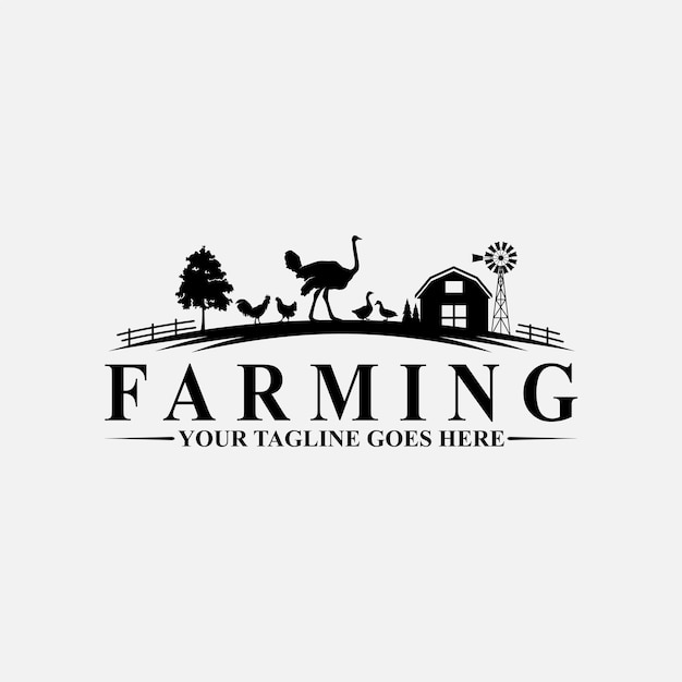 Modelos de logotipo de fazenda