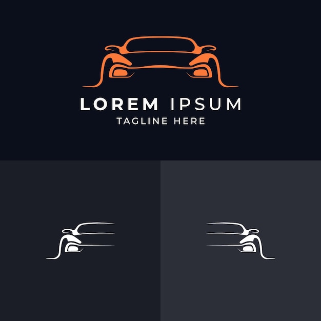 Vetor modelos de logotipo gradiente moderno com forma abstrata