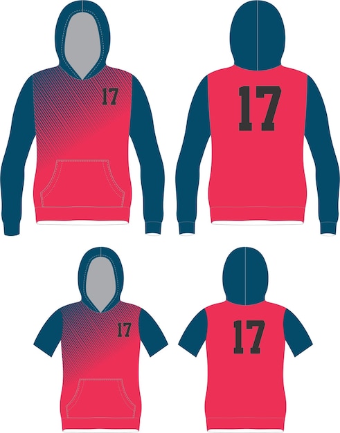 Modelos de Mock ups com capuz manga cheia