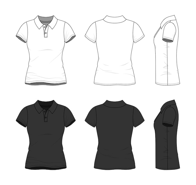 Modelos de roupas de camiseta polo feminina