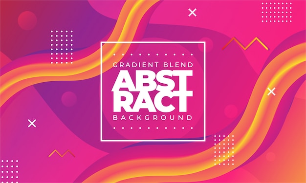 Modern gradient blend abstrato