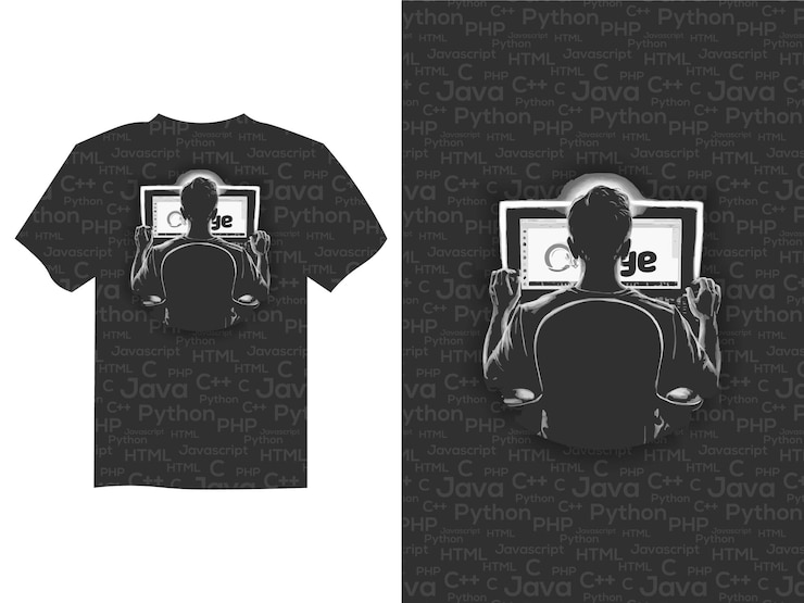 Vetor moderno e novo estilo de design de camiseta