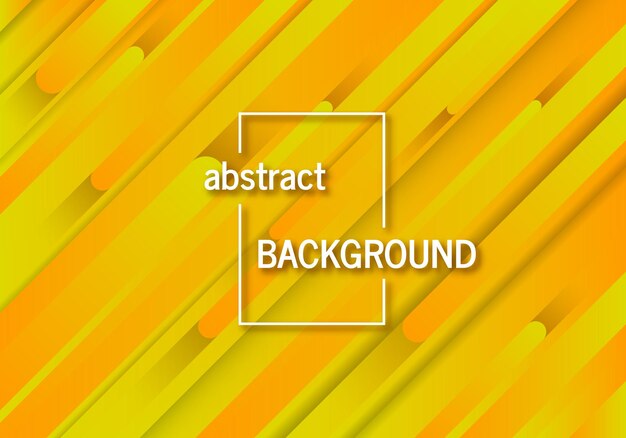 Moderno fundo amarelo geométrico com linhas abstratas. Design de padrão dinâmico futurista. Ilustração vetorial
