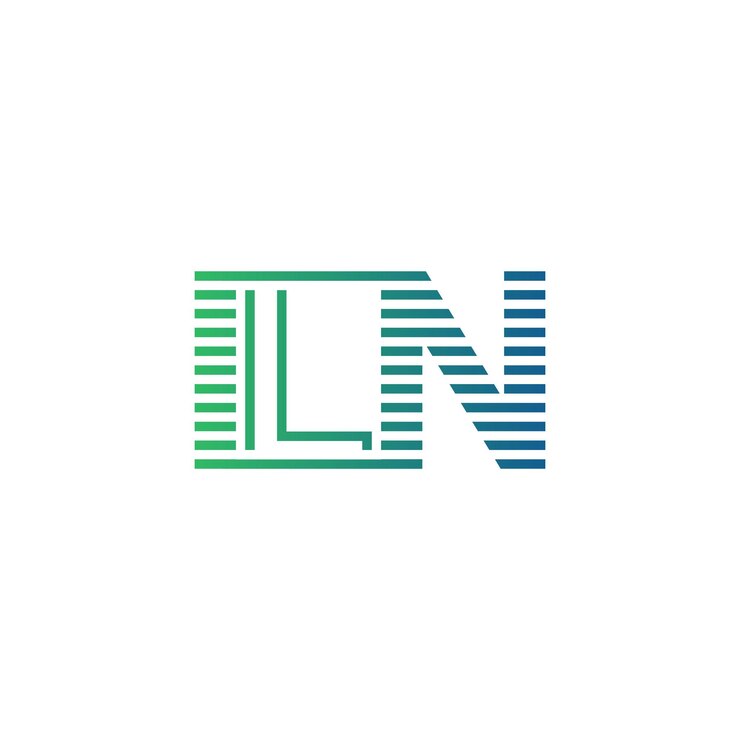 Vetor moderno iln logo design carta iln minimalista profissional e versátil branding icon para identidade de negócio