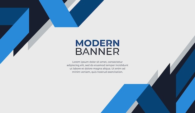 Moderno modelo de design de fundo com formas azuis