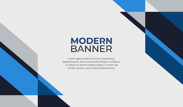 Moderno modelo de design de fundo com formas azuis