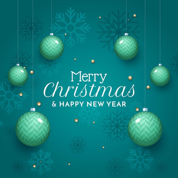 Moderno Modelo de Postagem de Natal Feliz nas Mídias Sociais