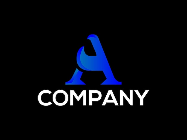Moderno modelo de vetor de design de logotipo de carta