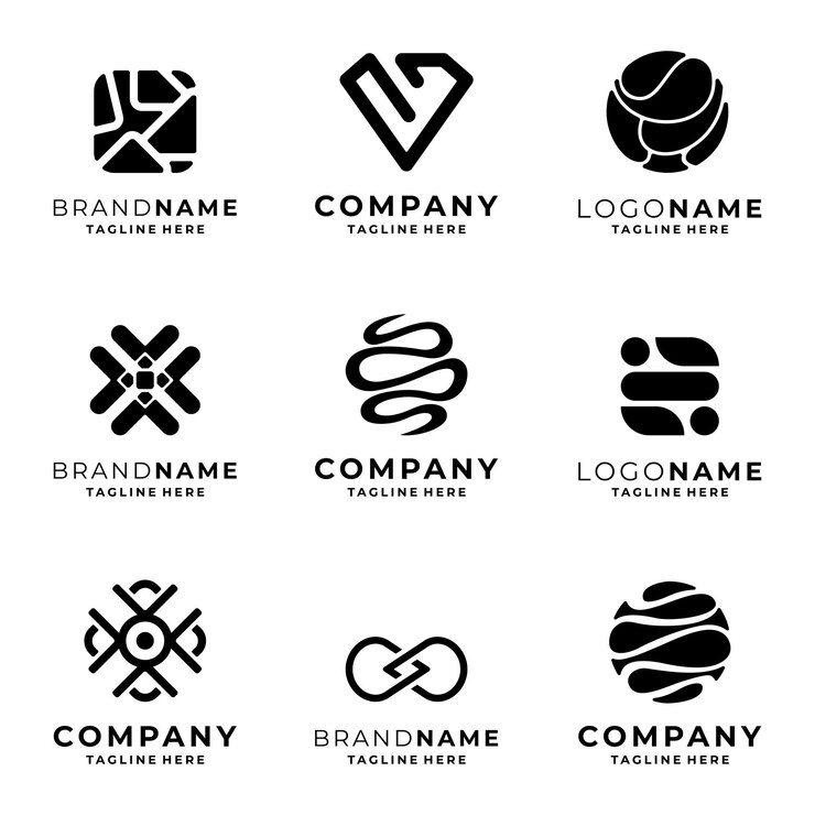 Vetor moderno modelo vetorial de logotipo