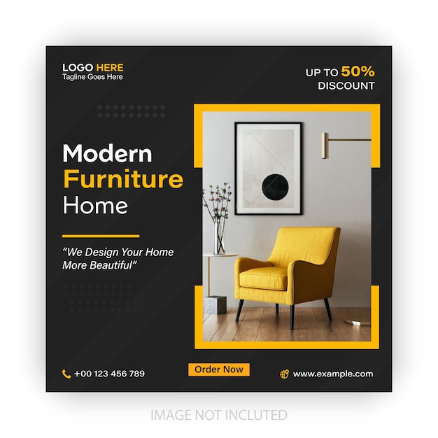 Moderno móvel corporativo modelo de design de postagem de mídia social