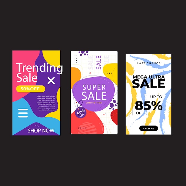 Moderno móvel fluido dinâmico para venda banners modelo de banner de venda design oferta especial de super venda