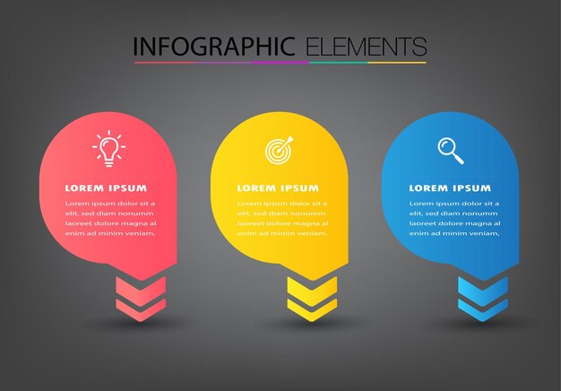 Moderno padrão de caixa de texto banner Infografia