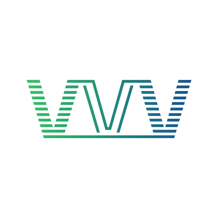 Vetor moderno vvv logo design letter vvv minimalista profissional e versátil branding icon para identidade de negócio