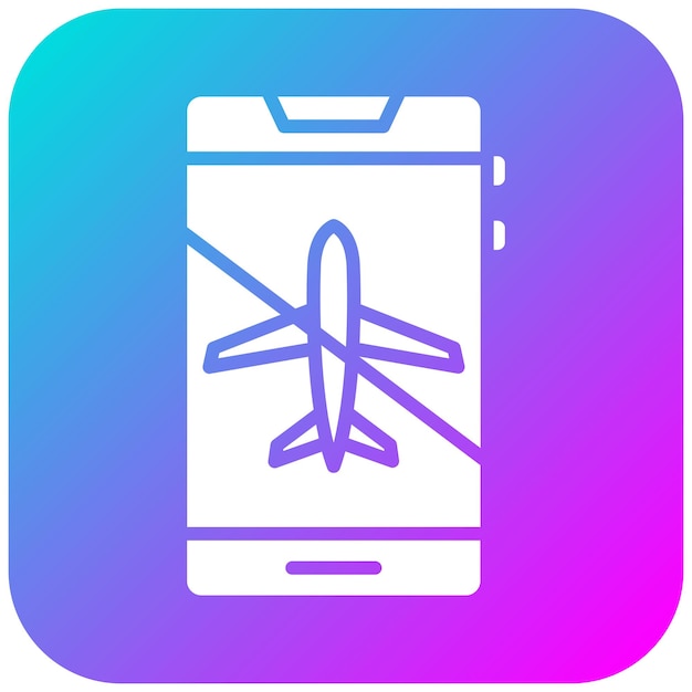 Vetor modo de avião ícone de vetor inativo pode ser usado para o conjunto de ícones da ui móvel