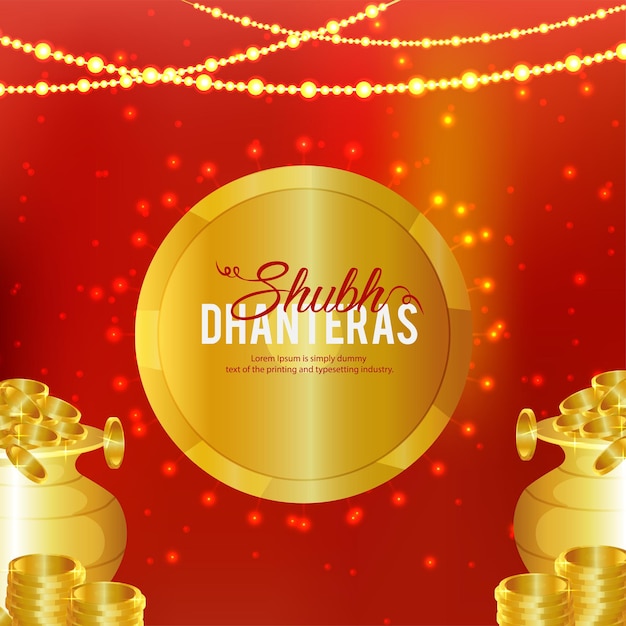Moeda de ouro criativa para o fundo da feliz celebração de diwali