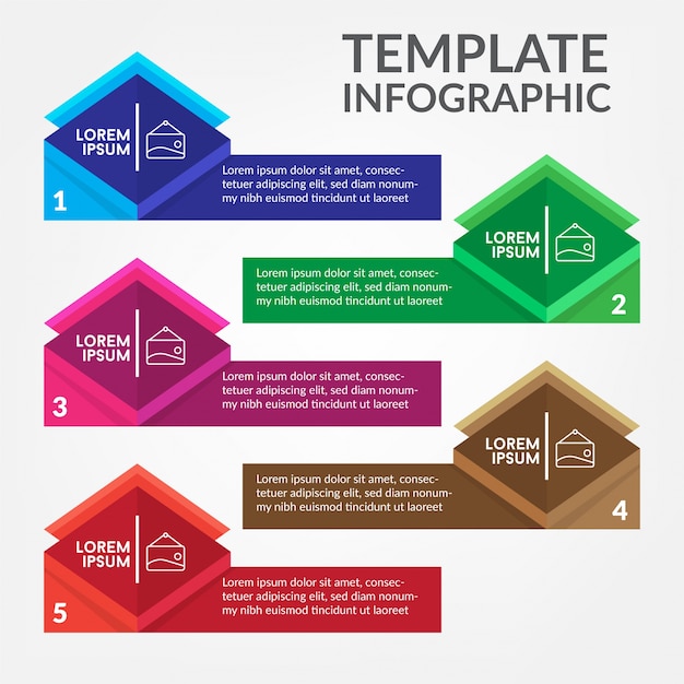 Molde infográfico moderno